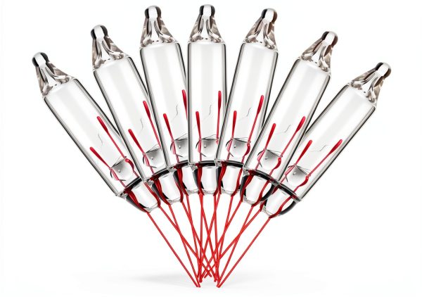 Mini Christmas Tree Replacement Bulbs Mudder 3.5V Pinched Base 50-4