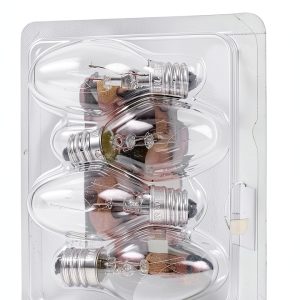 LEDVANCE Sylvania 7W C7 Night Light Bulb E12 Base 4 Pack-0