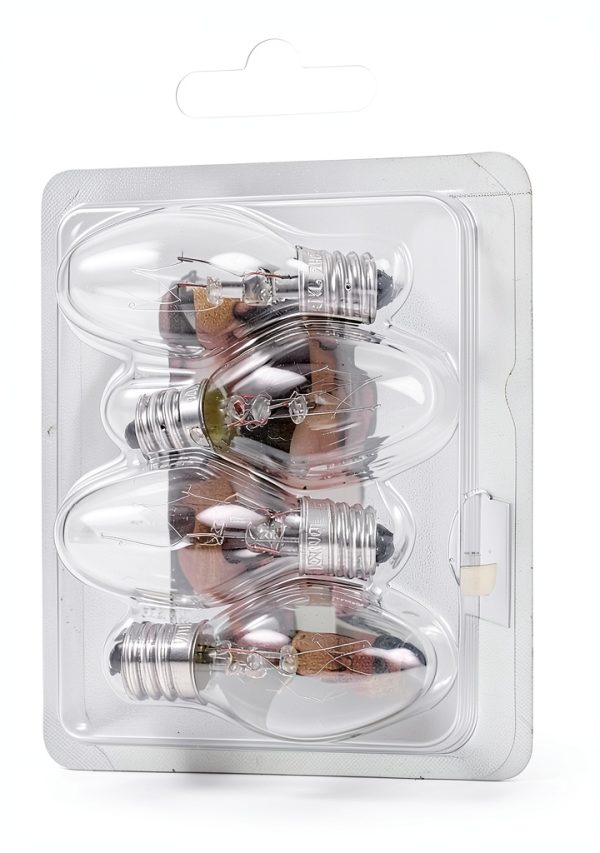 LEDVANCE Sylvania 7W C7 Night Light Bulb E12 Base 4 Pack-0