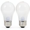 Sylvania Soft White Incandescent A15 Bulb, Medium Base | 15 Watts/120 Volts | 2-Bulbs Per Pack (2-Bulbs Total)-1