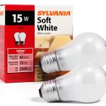 Sylvania Soft White Incandescent A15 Bulb, Medium Base | 15 Watts/120 Volts | 2-Bulbs Per Pack (2-Bulbs Total)-0