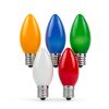 Novelty Lights Christmas Replacement Bulbs C7/E12 5W Multicolor 25-4