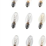 Salt Lamp Bulbs 15W Warmwhite Dimmable Eclolumi C7 Light Bulbs 16 Pack-0