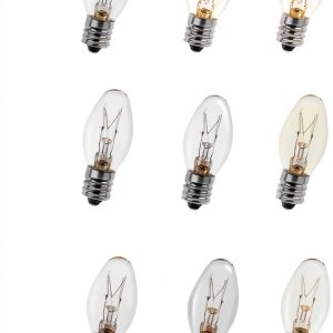 Salt Lamp Bulbs 15W Warmwhite Dimmable Eclolumi C7 Light Bulbs 16 Pack-0