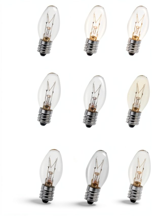Salt Lamp Bulbs 15W Warmwhite Dimmable Eclolumi C7 Light Bulbs 16 Pack-0