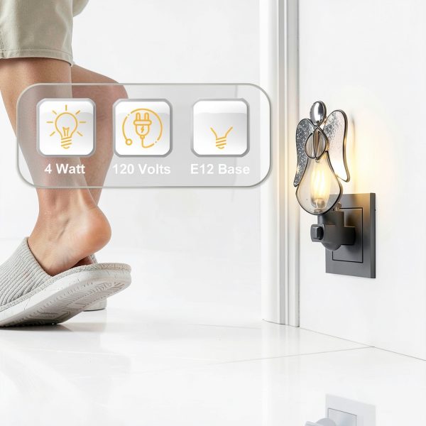 Night Light Bulbs ZwwYvv E12 Candelabra 4W Warm White 6 Pack-1