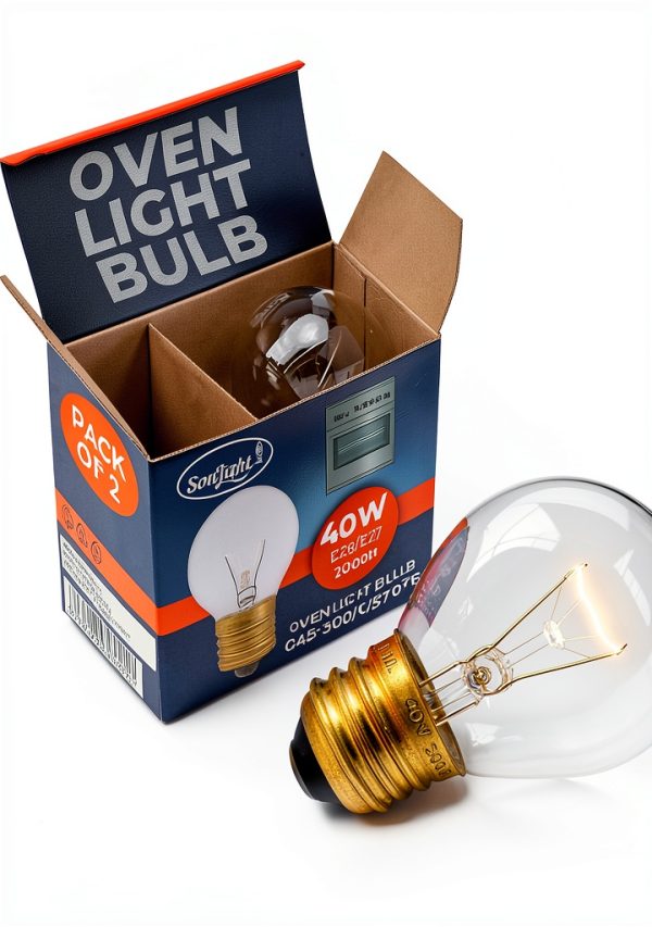 Oven Light Bulb SouLight 40W Incandescent G45 E27 Warm White 2 Pack-0