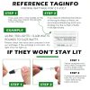 Mini Light Bulbs Replacement 50pcs Mudder Glass String Lights Green-3