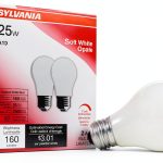 LEDVANCE Sylvania Incandescent Light Bulb 25W A19 Dimmable 2-Pack-0
