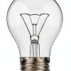 100 Watt Incandescent Light Bulbs, A19 100 WATT Incandescent Bulb Shatter Resistant Rough Service Light Bulb 100 WATTS A19 Shape, E26 Standard Base 2 Pack-0