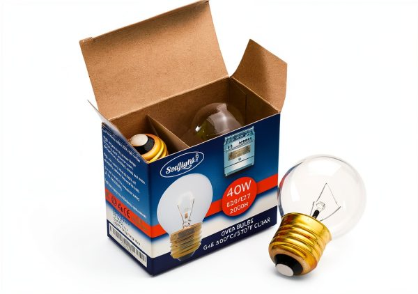 Oven Light Bulb SouLight 40W Incandescent G45 E27 Warm White 2 Pack-4