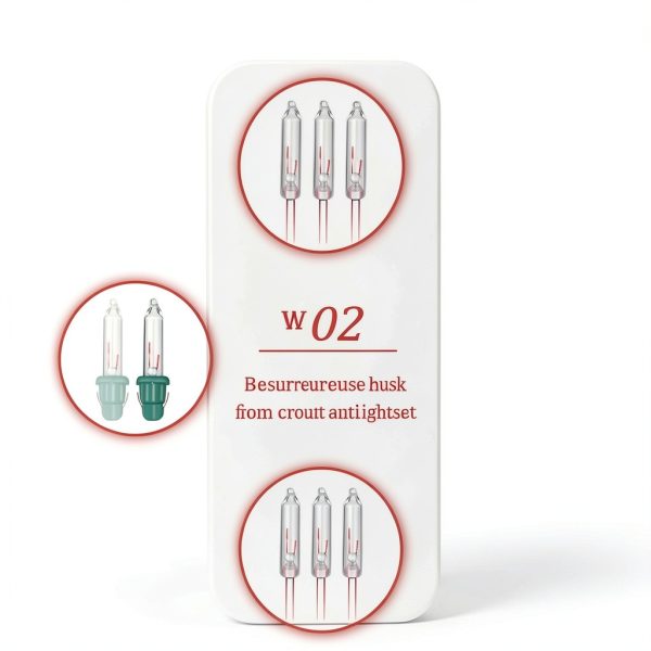 Mudder 100 Pcs Mini Christmas 2.5 Volt Replacement Light Bulbs for Christmas Trees Decorative Light Supplies Indoor Outdoor Xmas Decor, 0.17 Ampere, 0.42 Watt (Clear)-3