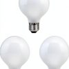 Sylvania Incandescent Double Life Décor Globe Light Bulb, 40W, G25, Medium Base, 265 Lumens, Frosted, 2850K, Soft White - 3 Pack (15345)-1