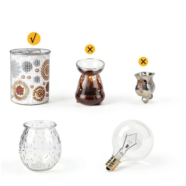 G50 25W Wax Warmer Bulbs 6 Pack for Scentsy Warmers, E12 Base Clear-3