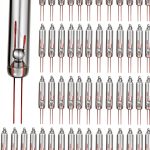 Mudder 100 Pcs Mini Christmas 2.5 Volt Replacement Light Bulbs for Christmas Trees Decorative Light Supplies Indoor Outdoor Xmas Decor, 0.17 Ampere, 0.42 Watt (Clear)-0